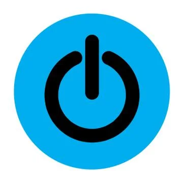 Power icon Vector Illustration isolated on background. EPS10 Illustrazione stock