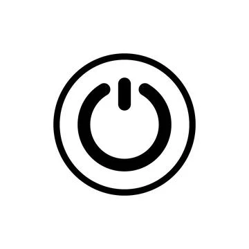 Power icon vector illustration. Power Switch sign and symbol. Electric power Illustrazione stock