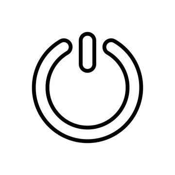 Power icon vector illustration. Power Switch sign and symbol. Electric power Illustrazione stock