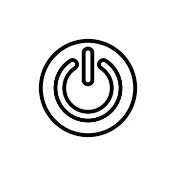 Power icon vector illustration. Power Switch sign and symbol. Electric power Stock Illustration