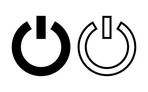 Power icon vector illustration. Power Switch sign and symbol. Electric power Stockillustratie