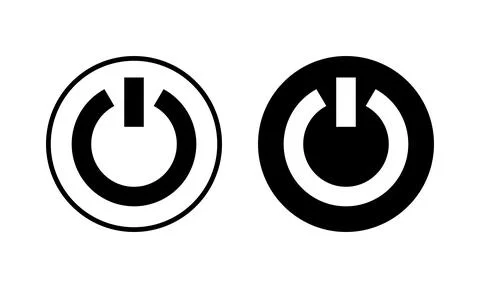 Power icon vector illustration. Power Switch sign and symbol. Electric power Stock Illustration