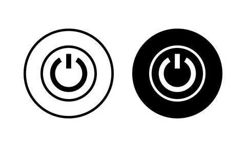 Power icon vector illustration. Power Switch sign and symbol. Electric power Stock Illustration