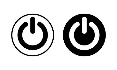 Power icon vector illustration. Power Switch sign and symbol. Electric power Stockillustratie