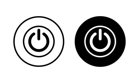 Power icon vector illustration. Power Switch sign and symbol. Electric power Stock Illustration