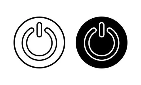 Power icon vector illustration. Power Switch sign and symbol. Electric power Stock Illustration