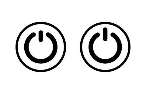 Power icon vector illustration. Power Switch sign and symbol. Electric power Stockillustratie