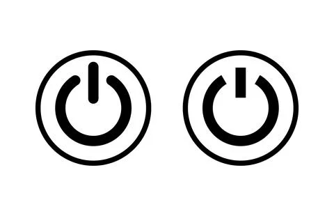 Power icon vector illustration. Power Switch sign and symbol. Electric power イラスト素材