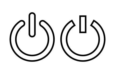 Power icon vector illustration. Power Switch sign and symbol. Electric power 스톡 일러스트