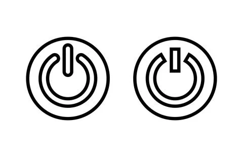 Power icon vector illustration. Power Switch sign and symbol. Electric power Stock Illustration