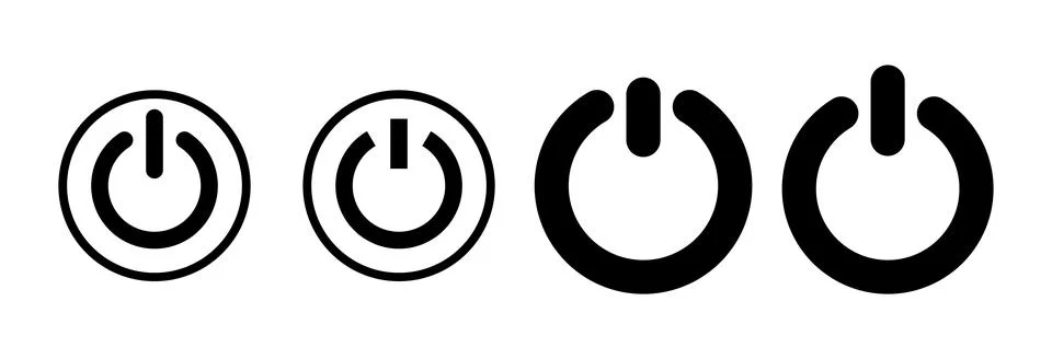 Power icon vector illustration. Power Switch sign and symbol. Electric power Stock Illustration