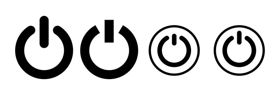 Power icon vector illustration. Power Switch sign and symbol. Electric power Stock Illustration