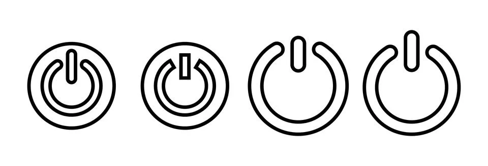 Power icon vector illustration. Power Switch sign and symbol. Electric power 스톡 일러스트