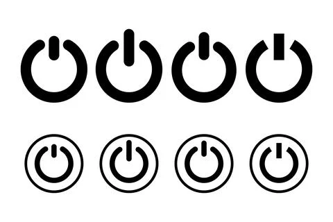 Power icon vector illustration. Power Switch sign and symbol. Electric power Stock Illustration