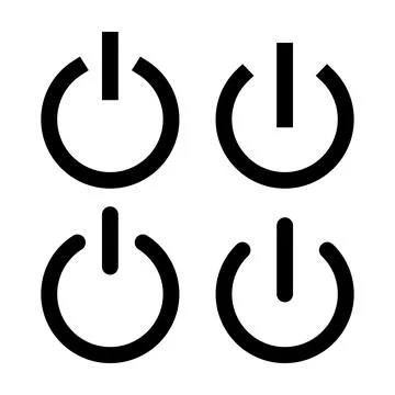 Power icon vector. Power Switch sign and symbol. Electric power Stock Illustration