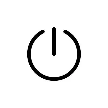 Power icon vector. Power Switch Icon. Electric power Illustrazione stock