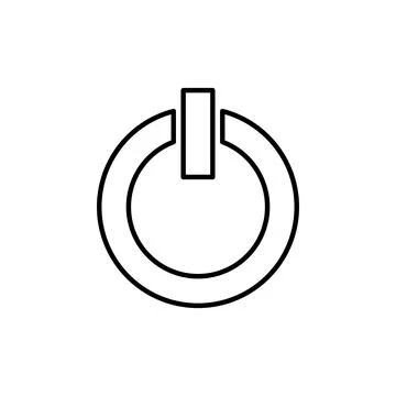 Power icon vector. Power Switch Icon. Electric power Stock Illustration