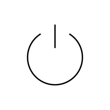 Power icon vector. Power Switch Icon. Electric power Illustrazione stock