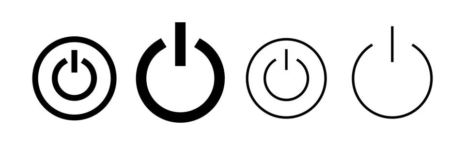 Power icon vector. Power Switch sign and symbol. Electric power イラスト素材
