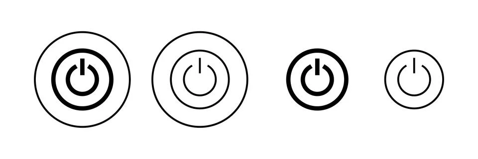 Power icon vector. Power Switch sign and symbol. Electric power 스톡 일러스트