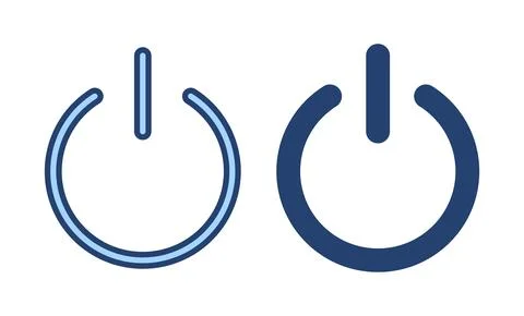 Power icon vector. Power Switch sign and symbol. Electric power Illustrazione stock