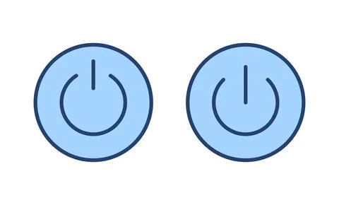 Power icon vector. Power Switch sign and symbol. Electric power Stock Illustration