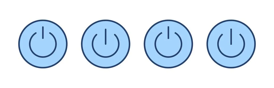 Power icon vector. Power Switch sign and symbol. Electric power イラスト素材