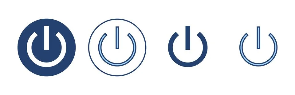 Power icon vector. Power Switch sign and symbol. Electric power 스톡 일러스트