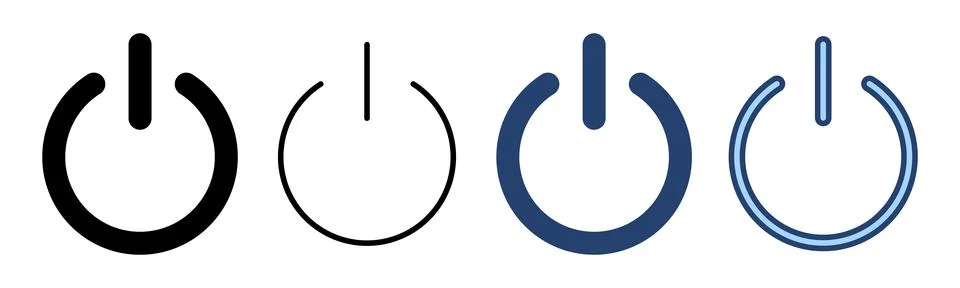 Power icon vector. Power Switch sign and symbol. Electric power イラスト素材