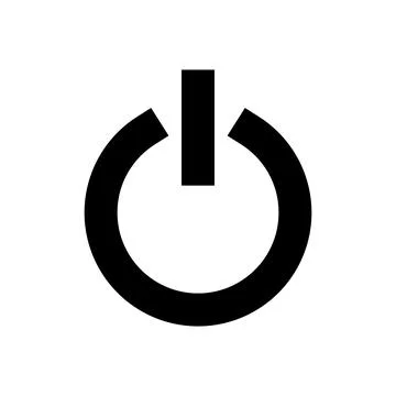 Power icon vector. Power Switch sign and symbol. Electric power Illustrazione stock
