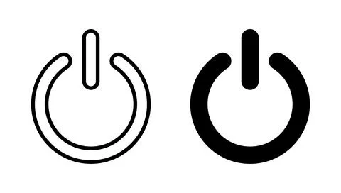 Power icon vector. Power Switch sign and symbol. Electric power Stock Illustration