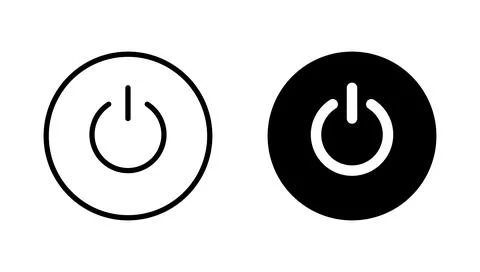 Power icon vector. Power Switch sign and symbol. Electric power Stock Illustration