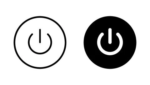 Power icon vector. Power Switch sign and symbol. Electric power Stock Illustration