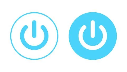 Power icon vector. Power Switch sign and symbol. Electric power Stock Illustration
