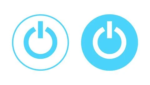 Power icon vector. Power Switch sign and symbol. Electric power Stock Illustration