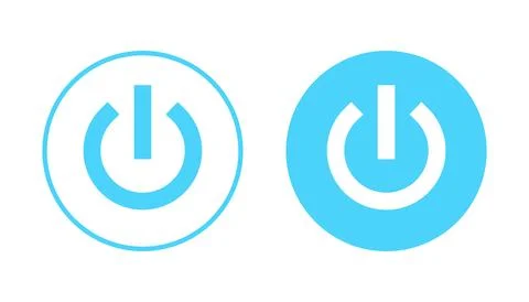Power icon vector. Power Switch sign and symbol. Electric power Stock Illustration