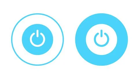 Power icon vector. Power Switch sign and symbol. Electric power Stock Illustration