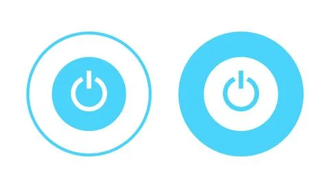 Power icon vector. Power Switch sign and symbol. Electric power Illustrazione stock