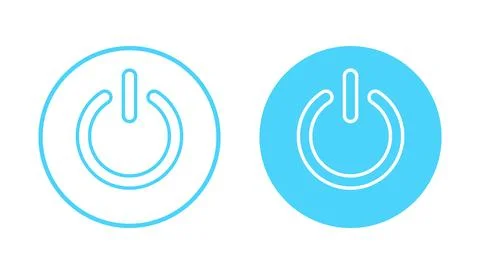 Power icon vector. Power Switch sign and symbol. Electric power Stock Illustration