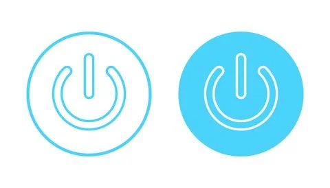 Power icon vector. Power Switch sign and symbol. Electric power Stock Illustration
