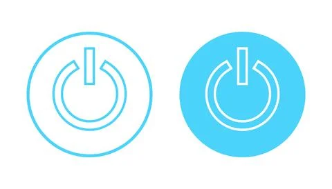 Power icon vector. Power Switch sign and symbol. Electric power Stock Illustration