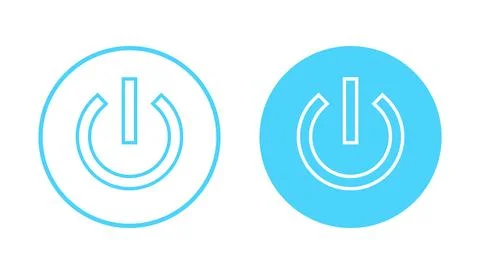 Power icon vector. Power Switch sign and symbol. Electric power Stockillustratie