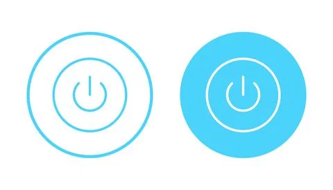 Power icon vector. Power Switch sign and symbol. Electric power Stock Illustration