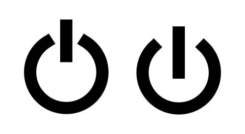 Power icon vector. Power Switch sign and symbol. Electric power Illustrazione stock