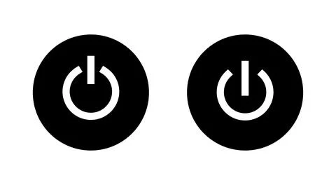 Power icon vector. Power Switch sign and symbol. Electric power Illustrazione stock