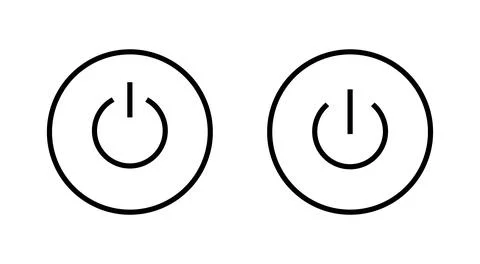 Power icon vector. Power Switch sign and symbol. Electric power 스톡 일러스트