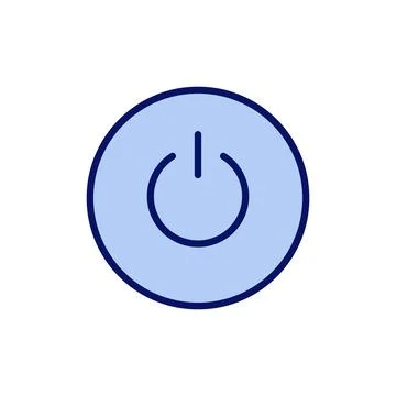 Power icon vector. Power Switch sign and symbol. Electric power Illustrazione stock