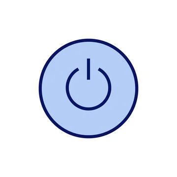 Power icon vector. Power Switch sign and symbol. Electric power Illustrazione stock