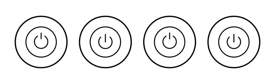 Power icon vector. Power Switch sign and symbol. Electric power 스톡 일러스트