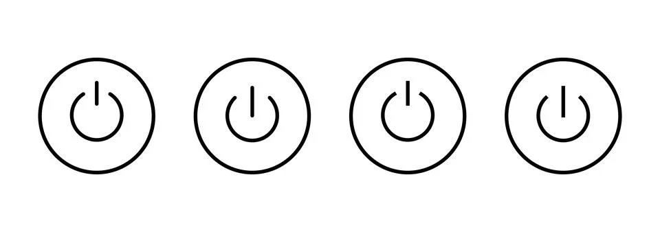 Power icon vector. Power Switch sign and symbol. Electric power 스톡 일러스트
